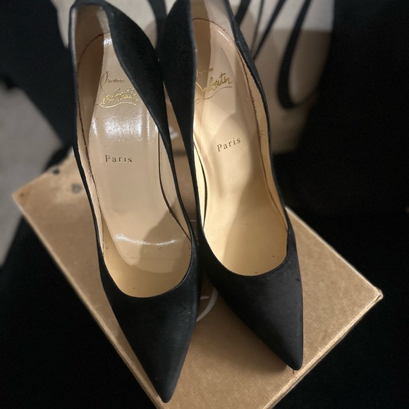 Authentic Christian Louboutin “So Kate 120” black suede heels - Picture 1 of 7
